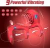 Rose Vibrierender Penisring Rose Klitorale G-Punkt Stimulation Penisring Vibrator, APP-Fernsteuerung 9 Vibrationen Männlich Weiblich Erektion Erotische Produkte