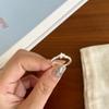 Women's 925 Sterling Silver Retro Ring - Light Luxury, Colorfast, Versatile, High-End.