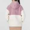 Adidas Color Block Sports Casual Hooded Warm Fleece Jacket Women Jackets Pink HN0670
