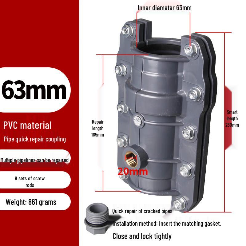 BENXINNONG PVC Haafu Pipe Repair Clamp