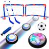 Football Hovering Hockey Toy Set Rechargeable Led With Goal For Gift Childrens
