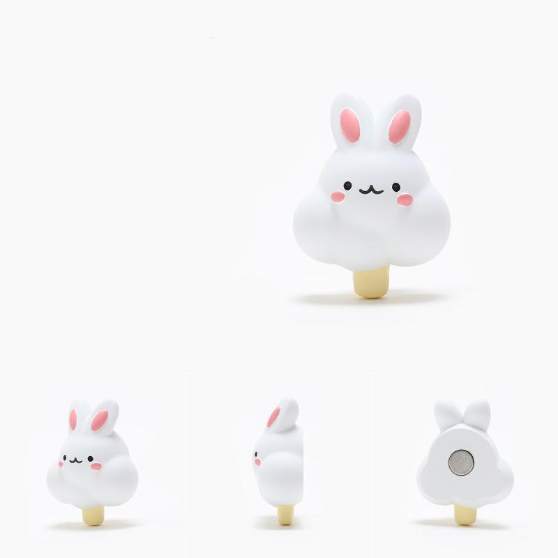 Rabbit Magnetic Refrigerator Magnet Creative Diy Refrigerator Sticker Decoration Resin Sticker Po Wall Gift Toy