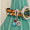 Handmade Bohemian Ring Buckle Bracelet Vintage Leather Rope Bracelet Jewelry Gift Ideas