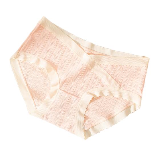 Dámské Kalhotky Jacquard Bezešvé Kontrast Slim Fit Barva Dobrá prodyšnost Střední pas Tenký Rychleschnoucí Těhotná po porodu