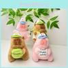 Baseball Plush Capybara Toy With Pp Cotton Filling For Home Decor Office And