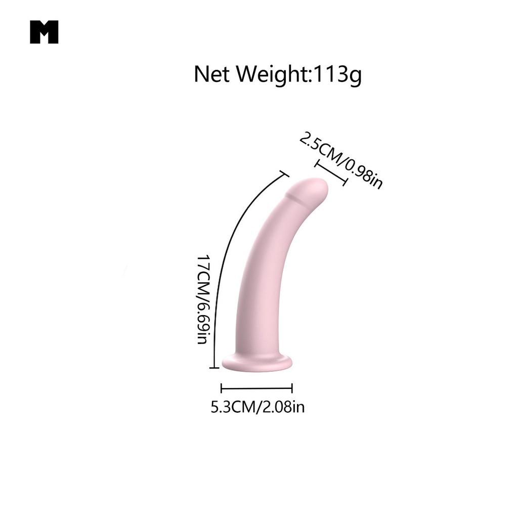 Adjustable Silicone Strap On Harness with Slim Dildo Set, Beginner Pegging Dildo Panties for Women Men Couples, Soft Purple Stra