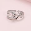 Trendy Adjustable Gold-Plated Stainless Steel Chain Ring for Women
