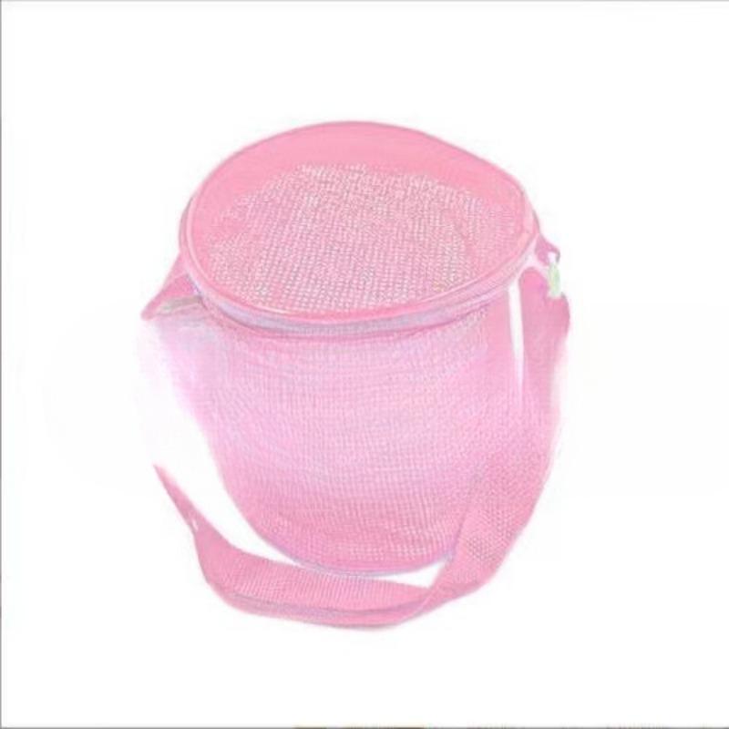 Children's Net Gauze Shell Storage Bags Three-dimensional Circular Sand-digging Buckets for The Beach Toy Sorting and Collection Bags