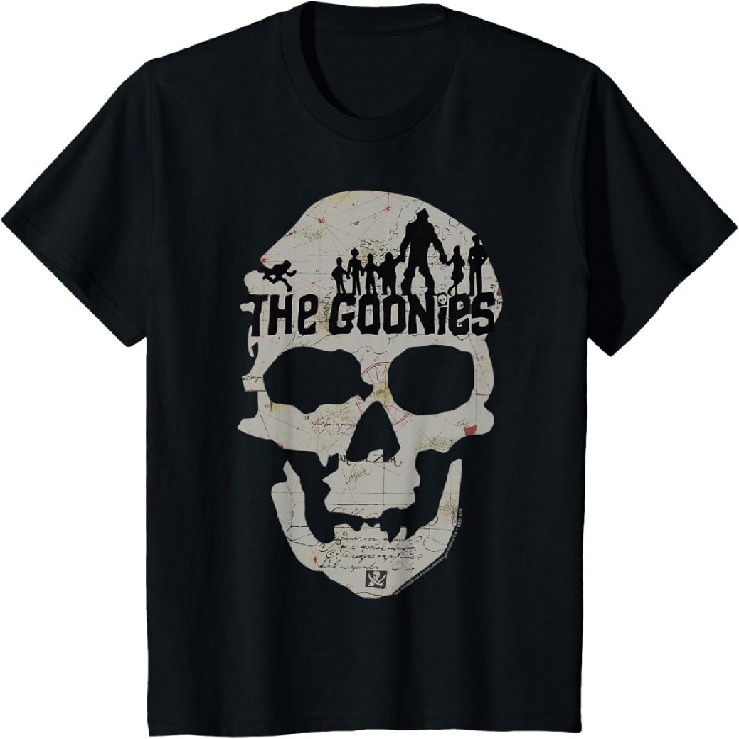 Kids The Goonies Skeleton Map Poster T-Shirt S