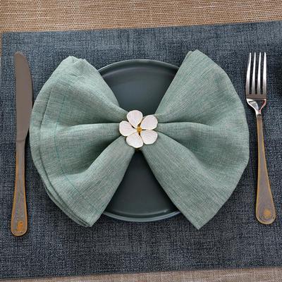 Decorazioni Tavola Matrimonio Allestimento Tavola Accenti Eleganti Anelli Portatovaglioli Fiore Bianco per Banchetti Matrimoni Feste Set da 6 per Bambino