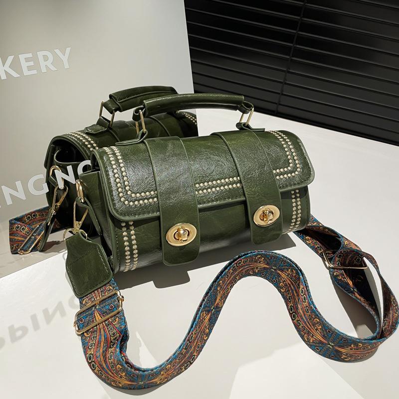 Retro Handbag Tubular Bag Simple Women's Commuter Shoulder Bag Fashion Trendy Crossbody Bag Minimal Tote Bag