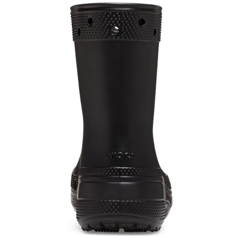 Crocs Flat Heel Short Boots Unisex Black