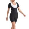 Women's European-American Sauna Sweat Body Shaper Yoga Suit, Short Sleeve, One-Piece
