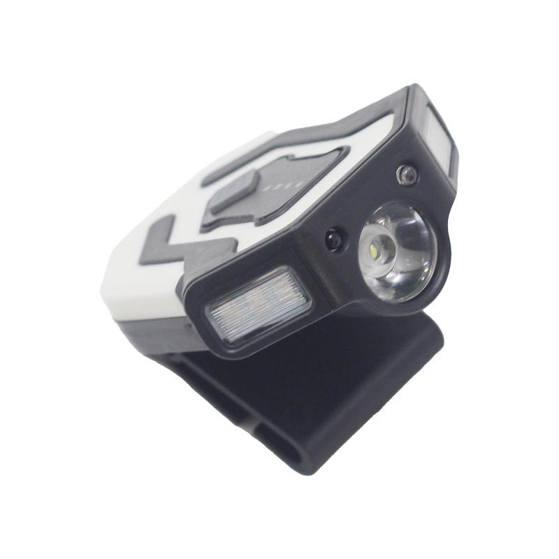 

Водонепроницаемый светодиодный налобный фонарь-клипса: Перезаряжаемый от USB, Многофункциональный фонарь для ночного патрулирования, рыбалки и езды