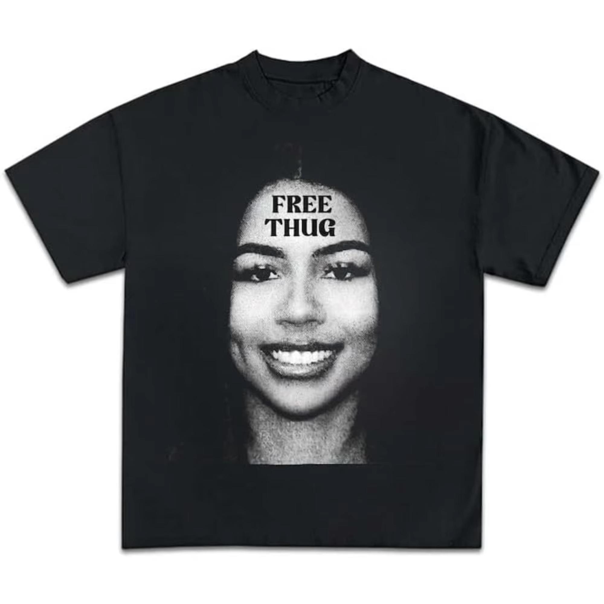 

Unisex Clothing Unisex Unisex TShirt Mariah The Scientist Free Thug Rapper Star Fashion Cotton Tee Shirt Round Collar Clothes Top Y2k S