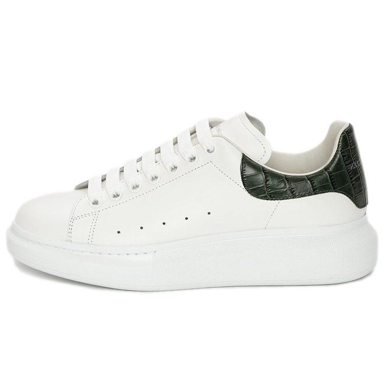 Alexander Mcqueen Oversized Sneaker 'White Forest Green Crocodile' 625162WIAFX9448