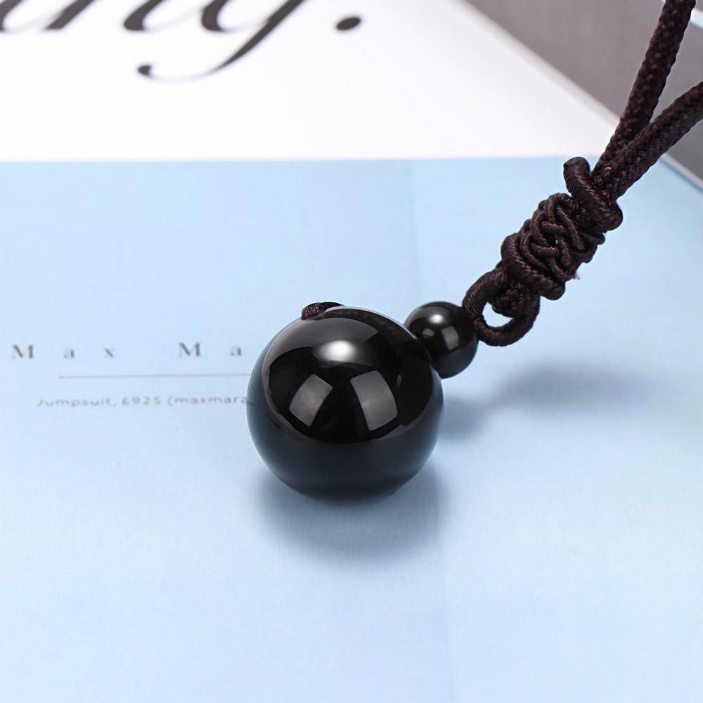 Stone Chic Zbrusu nový top krystal pro zamilované Korálky pro štěstí Duhová koule Obsidiánové oko Přívěsek