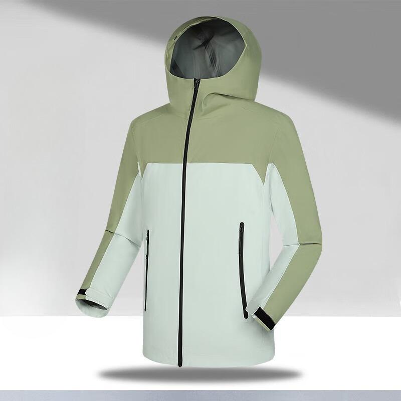 

Куртка мужская осенне-зимняя трехслойная ветрозащитная водонепроницаемая одежда для альпинизма и активного отдыха, однотонная 3XL