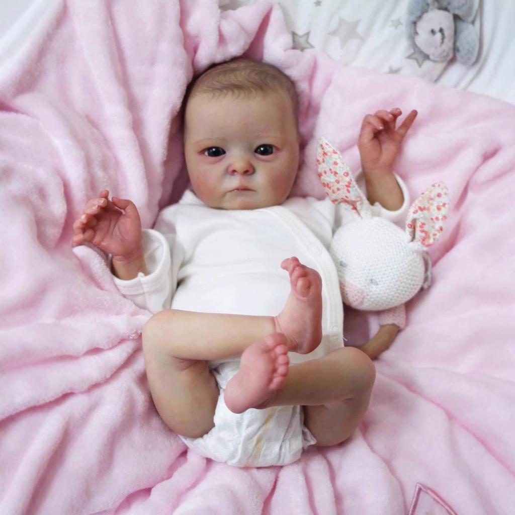 16-Inch White Long-Sleeve Bodysuit for Tink Reborn Baby Doll
