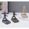 Desktop Mini Kung Fu Moai Phone Stand: Quirky Stone Statue for Office or Lazy Stand Use