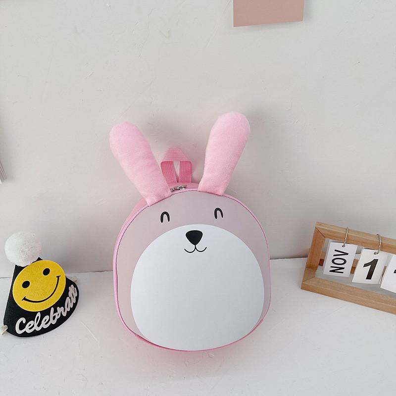 Adorable Cartoon Themed Children s Backpack For Preschool With Cute Bunny Design And Durable Nylon Material розовый