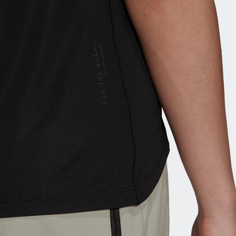 adidas W Ag Tee Parley Outdoor Loose Fit Round Neck Short Sleeve T-Shirt Women Tops Black H31019