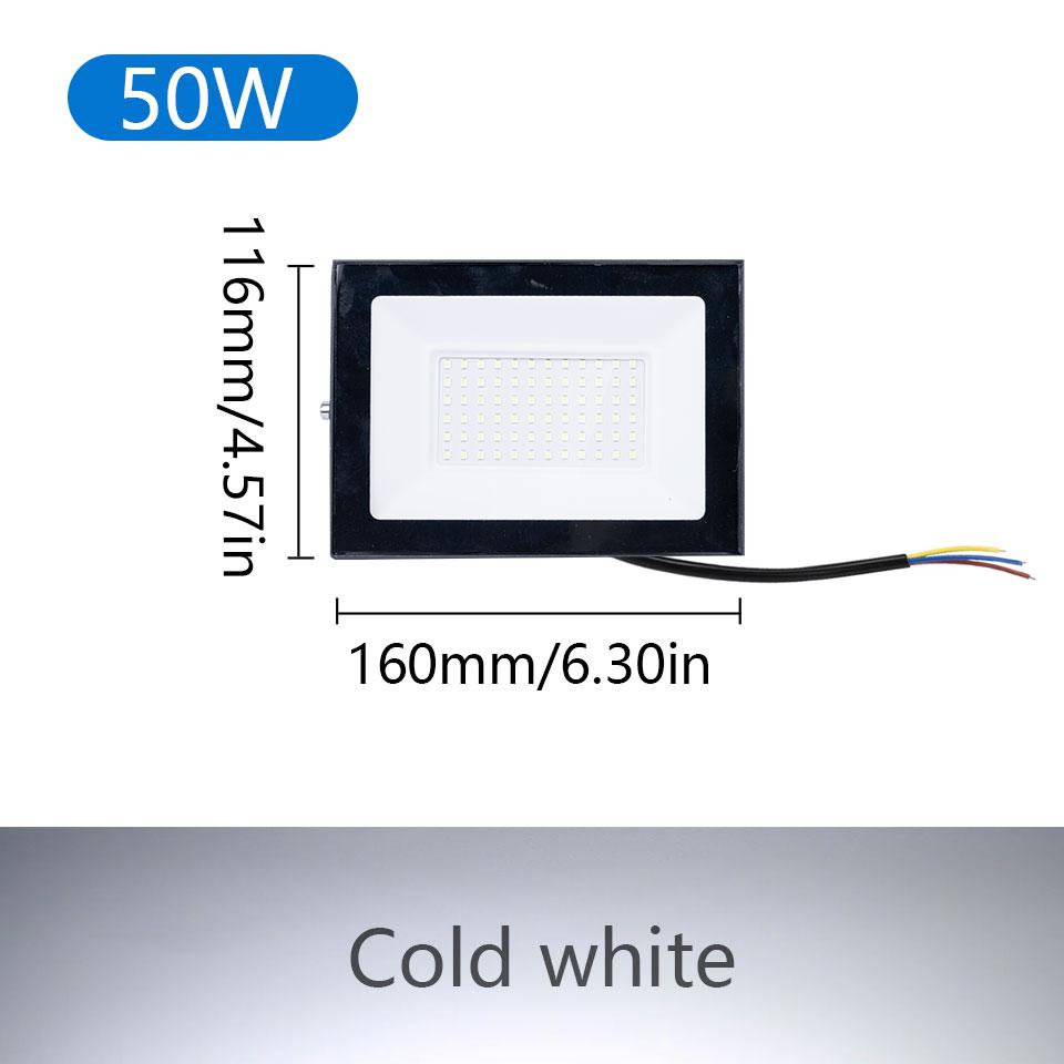LED Flood Light Spotlight AC220V 100W 200W IP66 Waterproof LED Black Shell Garden Street Gate Wall Floodlights led floodlights