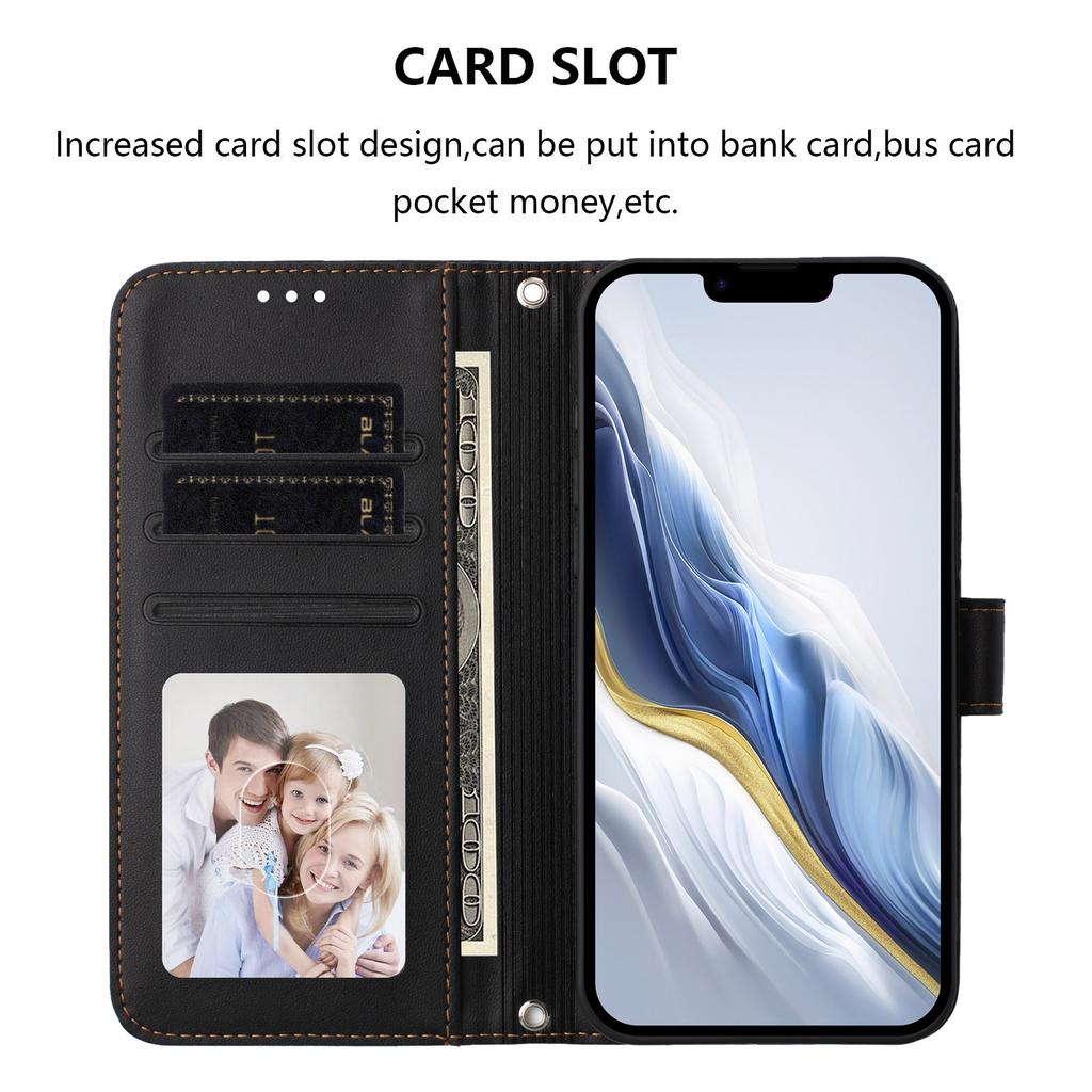 For Samsung Galaxy A16 5G/Galaxy A16 4G Leather Case Wallet Stand Phone Cover with Wrist Strap