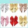 Stunning Festive Bow Sequin Pearl Cotton Bow Christmas Tree Decor Accessories