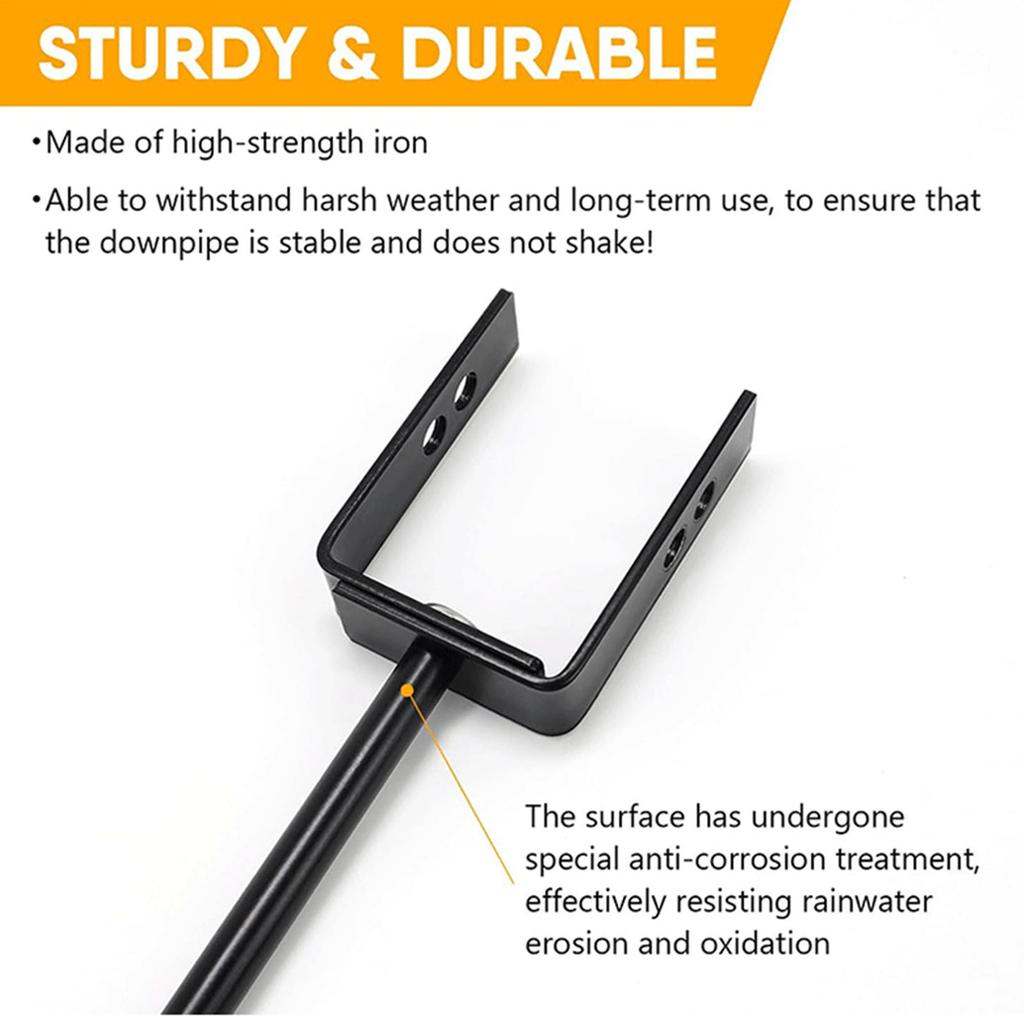 Weatherproof Downspout Bracket Adjustable Clamps Designs Weather Resistant Gutter Support Brackets for Effective Flows