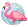 Les Trésors De Lily [Q0525] - Designer Beach Towel 'Flamingo' Pink Blue - 150 Cm