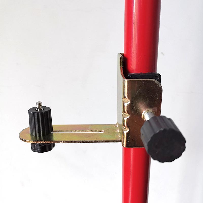 Telescopic Leveling Rod with Metal Clamp for Ceiling Decoration