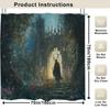 Enchanted Forest Shower Curtain - Mystical Tree & Fairy Design, Waterproof Polyester, Non-Perforated, Bathroom Decor