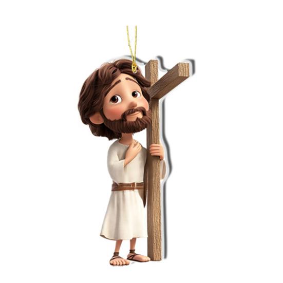 Movie Character Car Charm Cute 2D Acrylic Hanging Ornament Car Backpack Charm Christmas