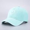 Cotton denim washed baseball cap embroidered animal truck female driver curved brim cap batch