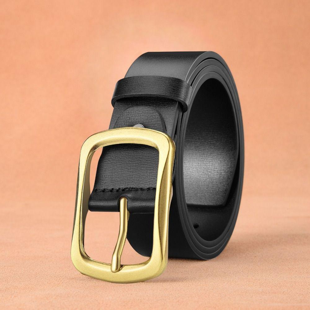 Versatile Leather Belt Casual Trouser Dress Belts Business Waist Strap