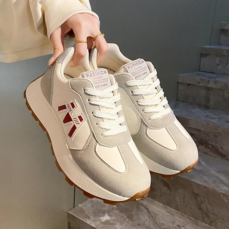 The Same Super Fire Forrest Gump Shoes Women's Milk Tea Forrest Gump Shoes Women's Shoes Breathable Thick-soled Soft-soled Women's Shoes Forrest Gump