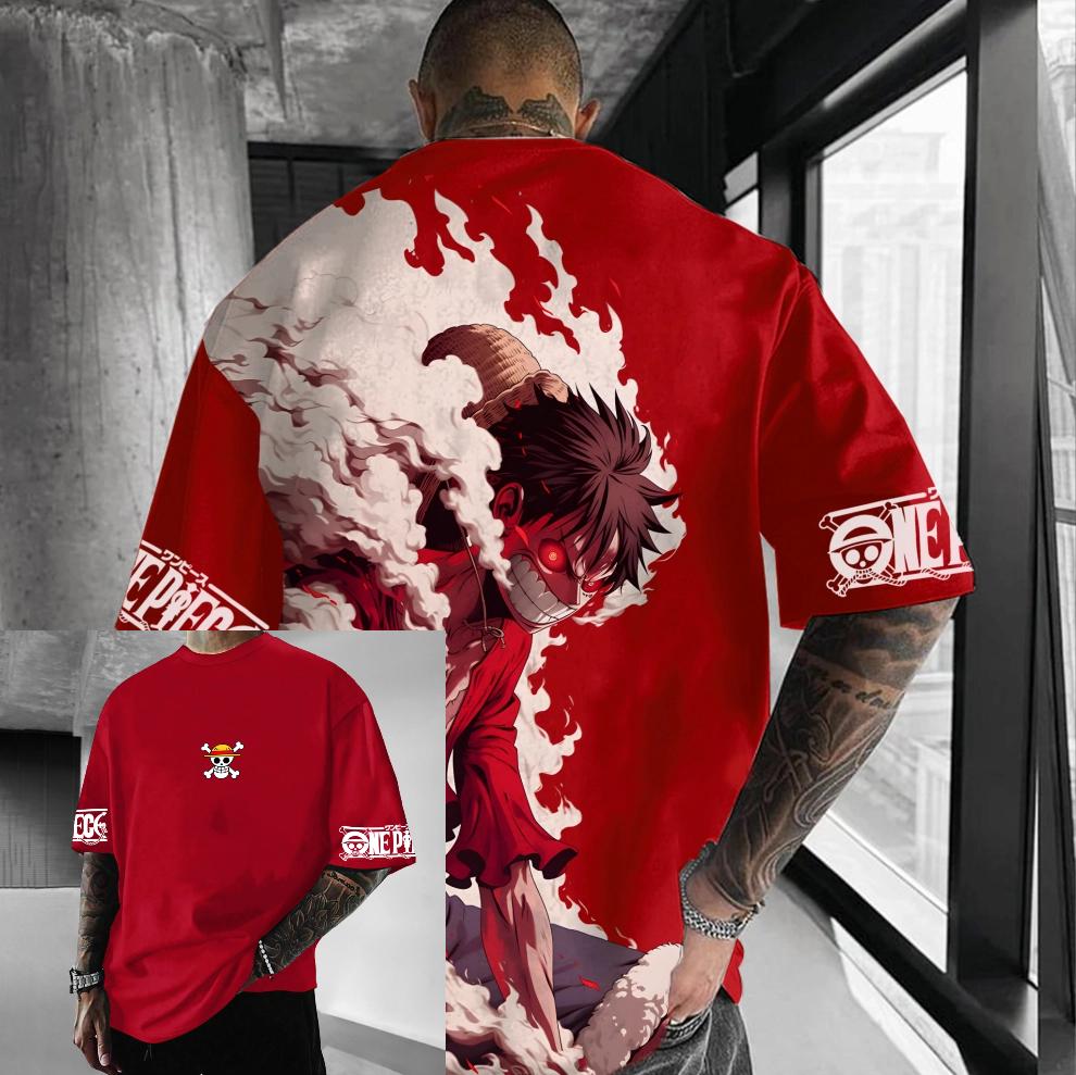 

Летняя одежда в стиле Y2k One Piece Мужские футболки с аниме-принтом Женские хлопковые оверсайз футболки с коротким рукавом Повседневная уличная одежда Топ Харадзюку S