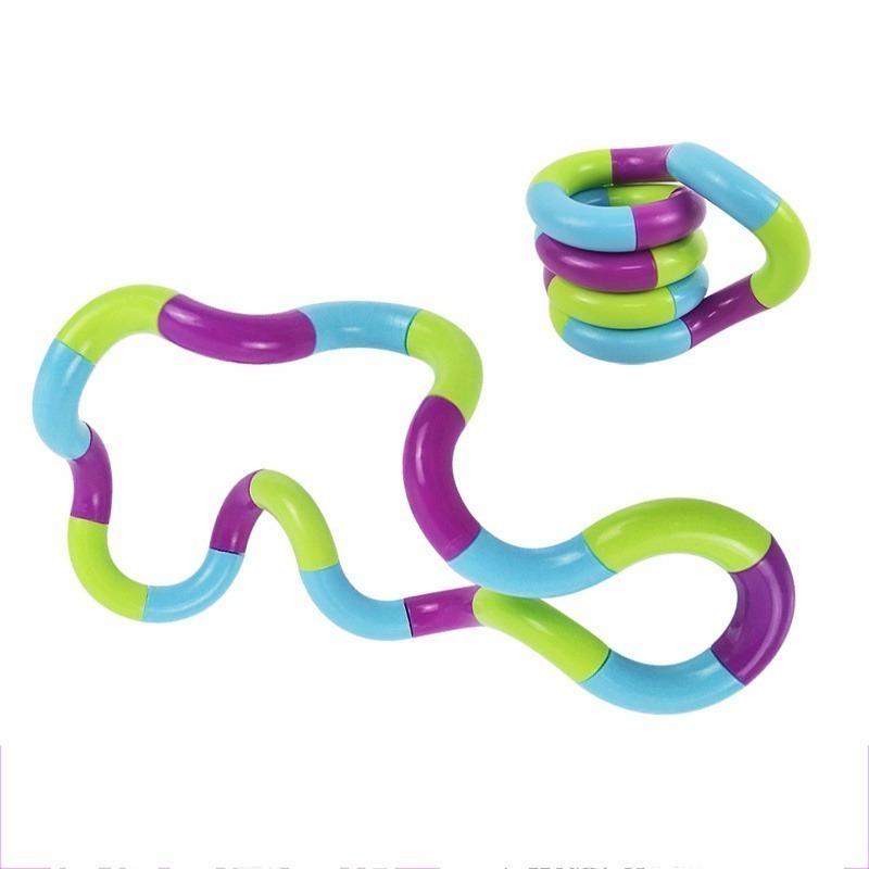 Tangle Fidget Flexible Twistable Decompression Toy Hand-Eye Coordination Training Relax Toy Anxiety Relief Heal for ADHD Autism