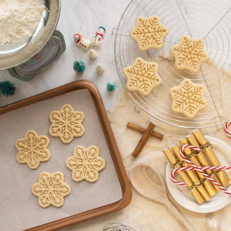 Stampo per biscotti natalizi, omino di pan di zenzero, Babbo Natale, timbro, per feste di Natale per bambini, stampino per biscotti, decorazioni per dolci