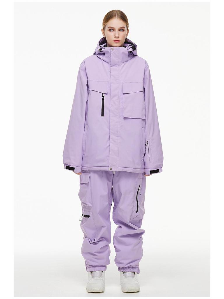 Ski Suit Set: Waterproof Winter Jacket & Pants for Women & Men.