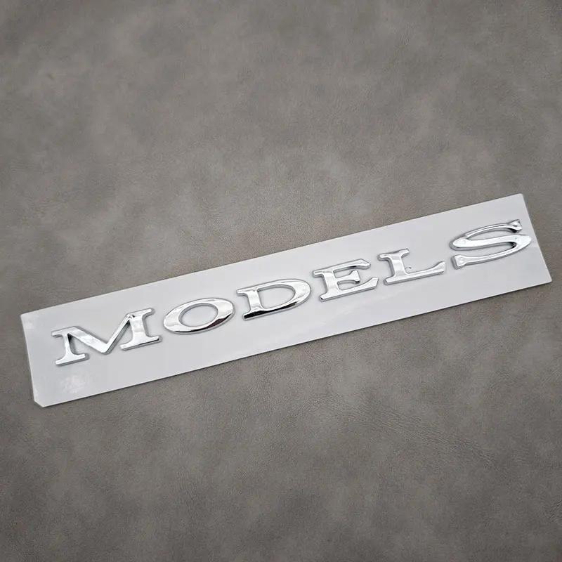 3D ABS Black Model 3 Letters Logo Car Rear Trunk Badge Sticker For Tesla Model 3 X S Y Auto Decal Accessories