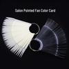 Pointed Fan-shaped Nail Tip Display Color Card - 50 Pcs.