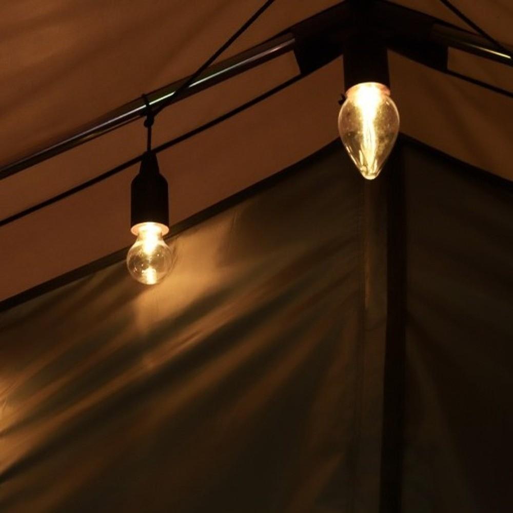 Retro Kugel Campingzeltlampe Extrem Hell Niedriger Stromverbrauch LED Hängelampe Wasserdicht Warme Atmosphäre Zugkordellicht