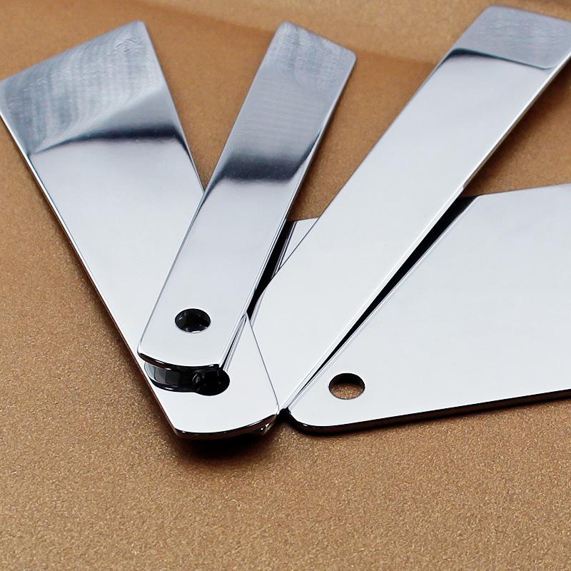 Handmade Stainless Steel Leather Glue Scraper - Easy-Clean DIY Shaping & Coating Tool
