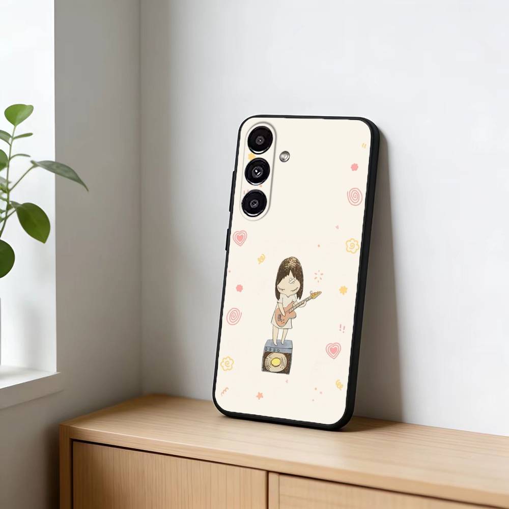 Cute Y-Yoshitomo Nara Phone Case For Samsung Galaxy A91,80,73,72 ,71,53,52,32 ,31,22,21s,20,Soft Black Case Samsung a41