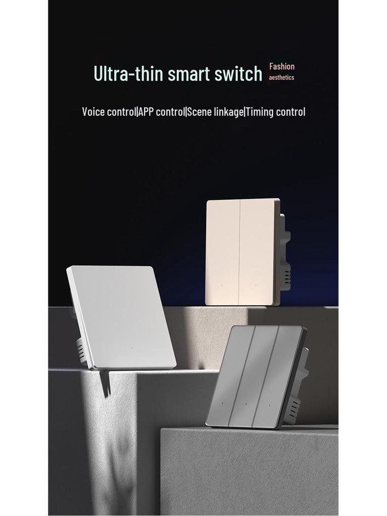 Smart Bluetooth Mesh 2.0 Switch Panel with Voice and Mobile App Control