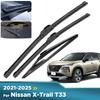 For Nissan X-Trail T33 2021-2025 2022 2023 2024 Wiper Front & Rear Wiper Blades Windshield Windscreen Window Brushes 26"+17"+12