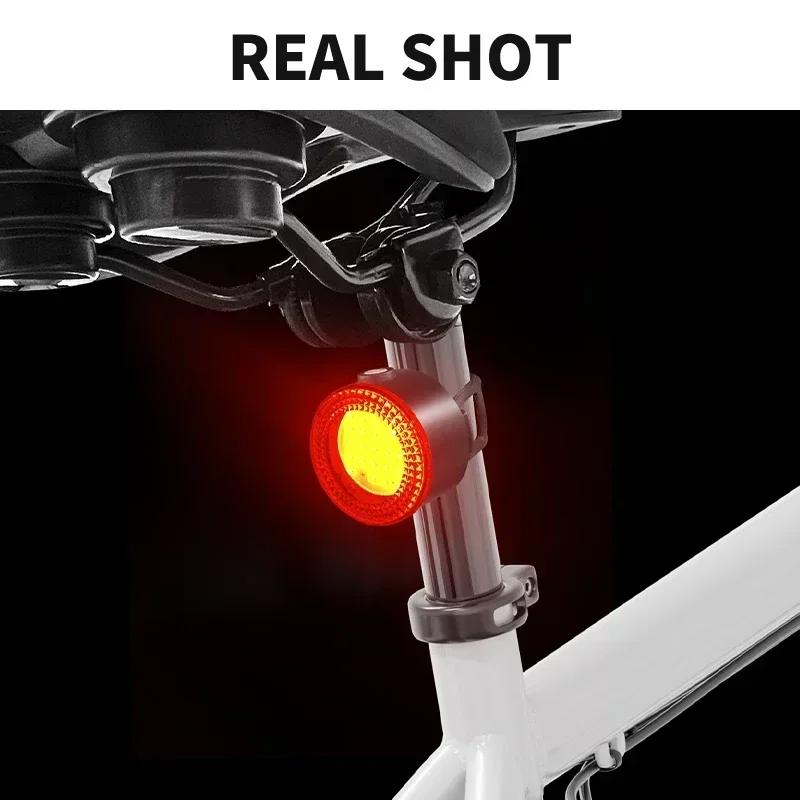 BUCKLOS Bisiklet Işıkları COB Bisiklet Feneri Arka Işığı LED Bisiklet Ön Arka Işık Ultra Hafif Sürüş Uyarı Lambası Yol MTB Feneri