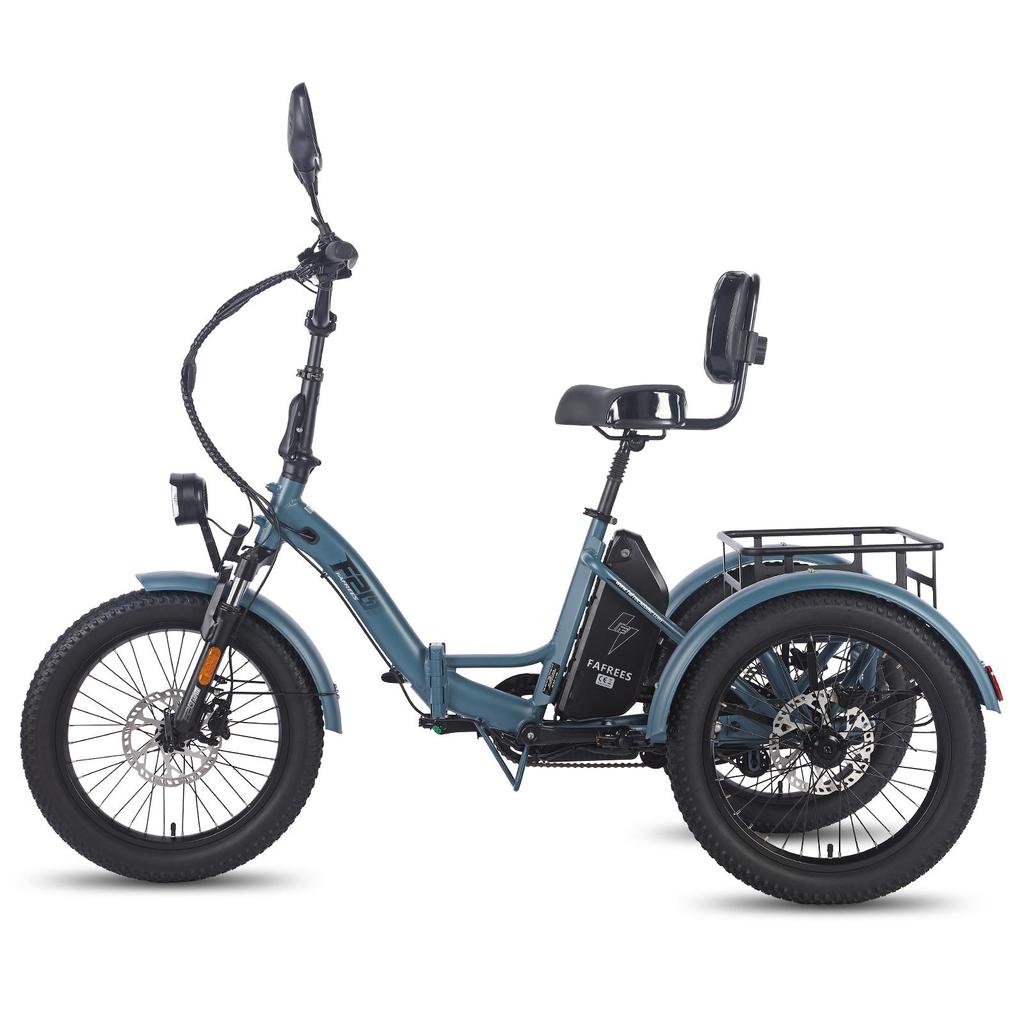 FAFREES F20 Mate Electric Tricycle 48V 23.45Ah Battery 500W 20 Inch Tires With Mirror And Rear Basket